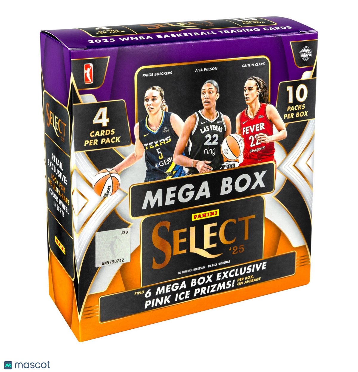 2025 Panini Select WNBA Basketball Hobby Mega Box (Pink Ice Prizm's)