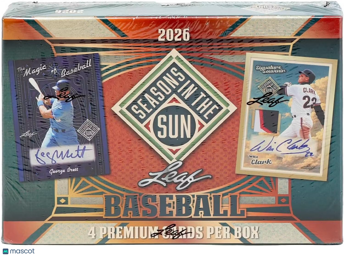 2026 Leaf Seasons in the Sun Baseball Hobby Box
