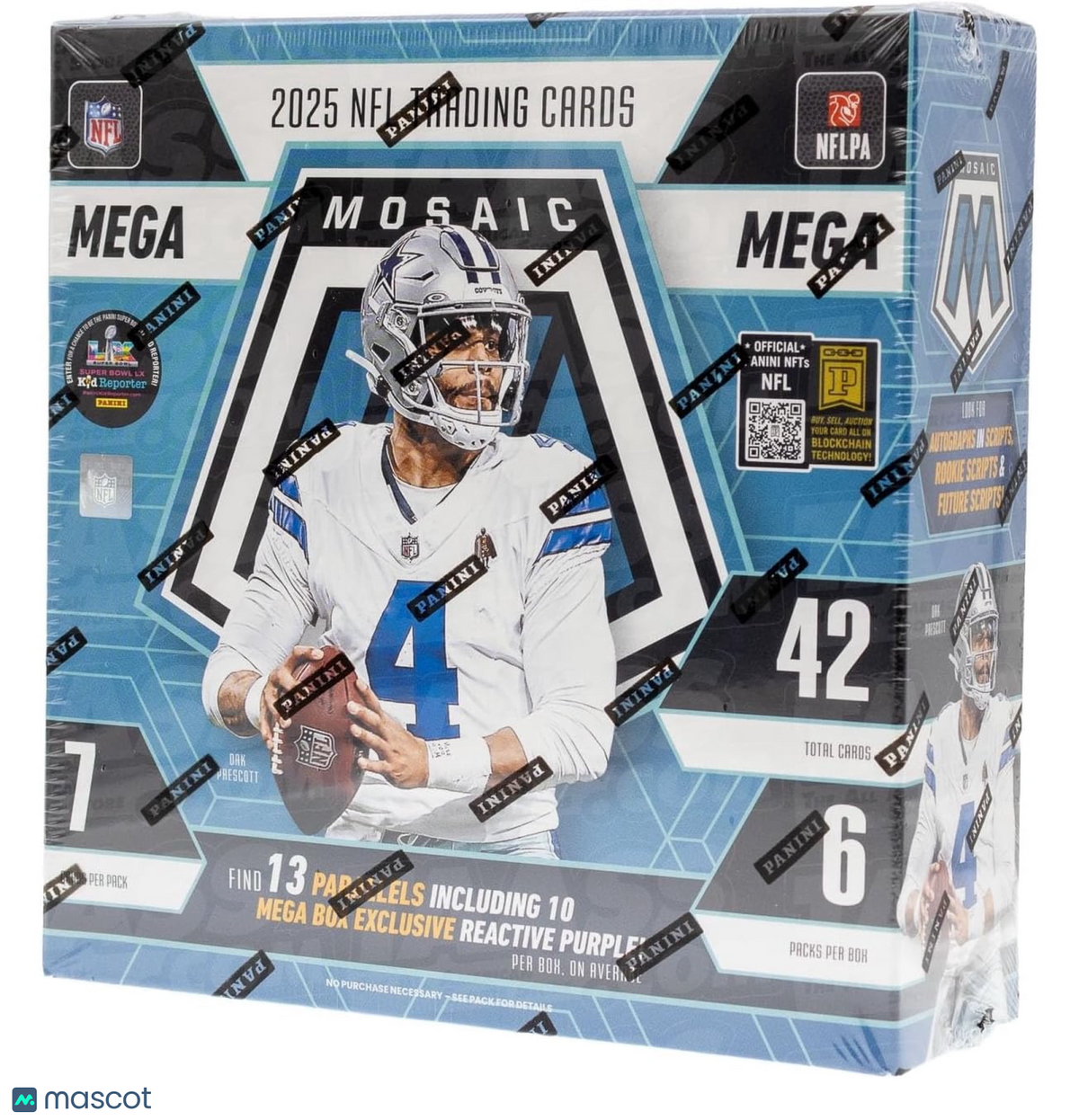 Panini 2025 Mosaic Football Mega Box Trading Cards
