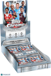 2025-26 Topps Chrome UEFA Club Competitions Soccer Hobby Box
