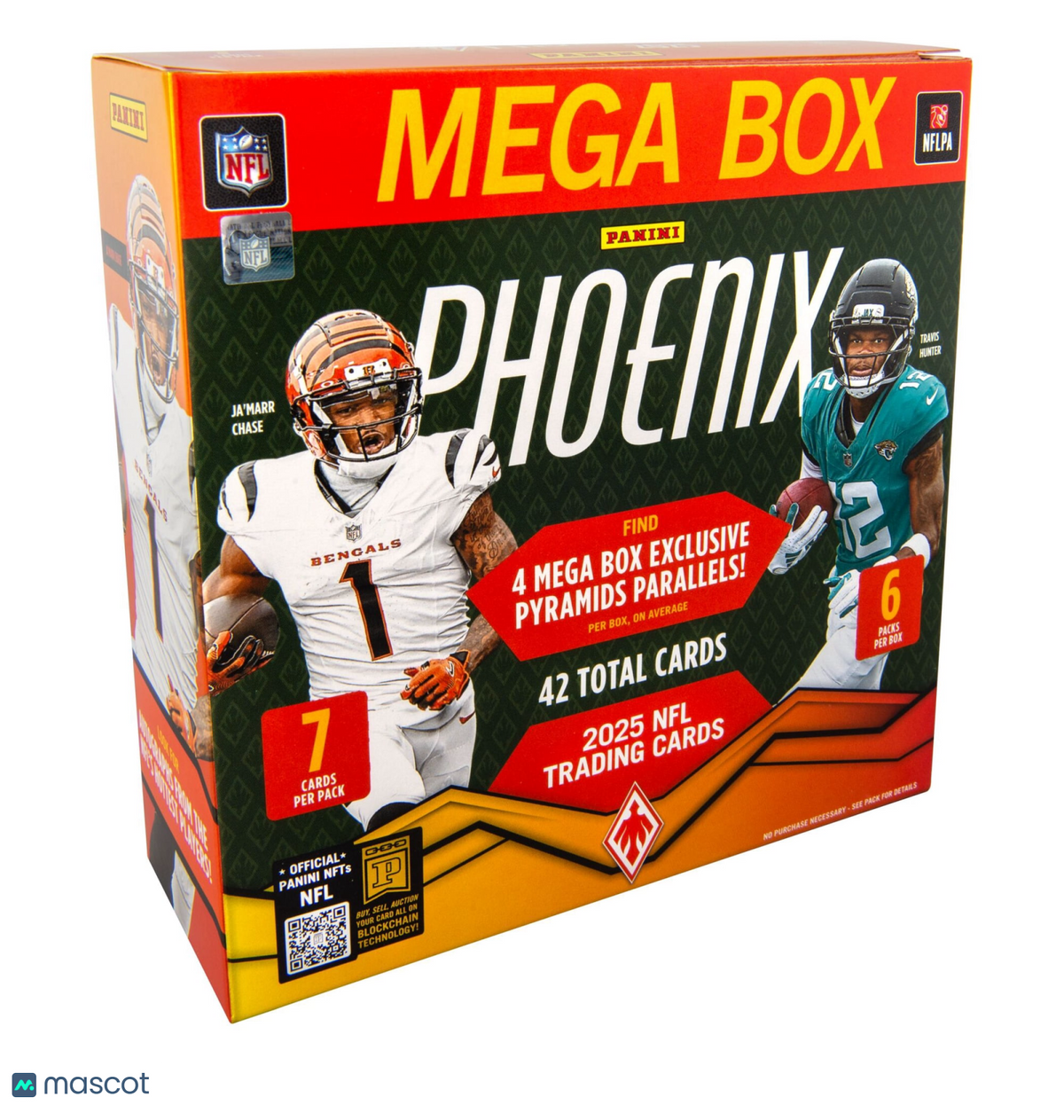 Panini 2025 Phoenix Football Trading Cards Mega Box