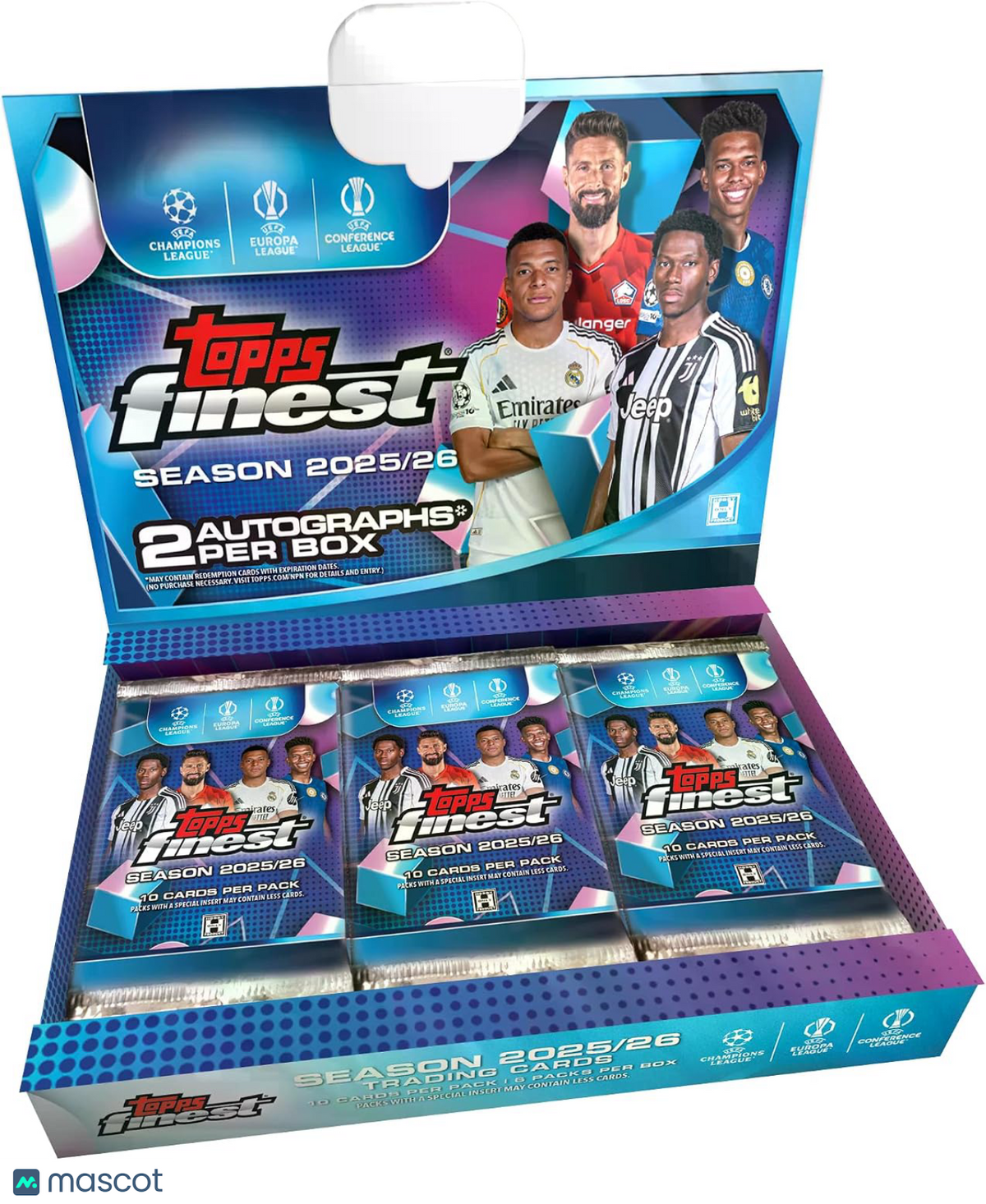 2025-26 Topps UEFA Club Competitions Finest Soccer Hobby Box