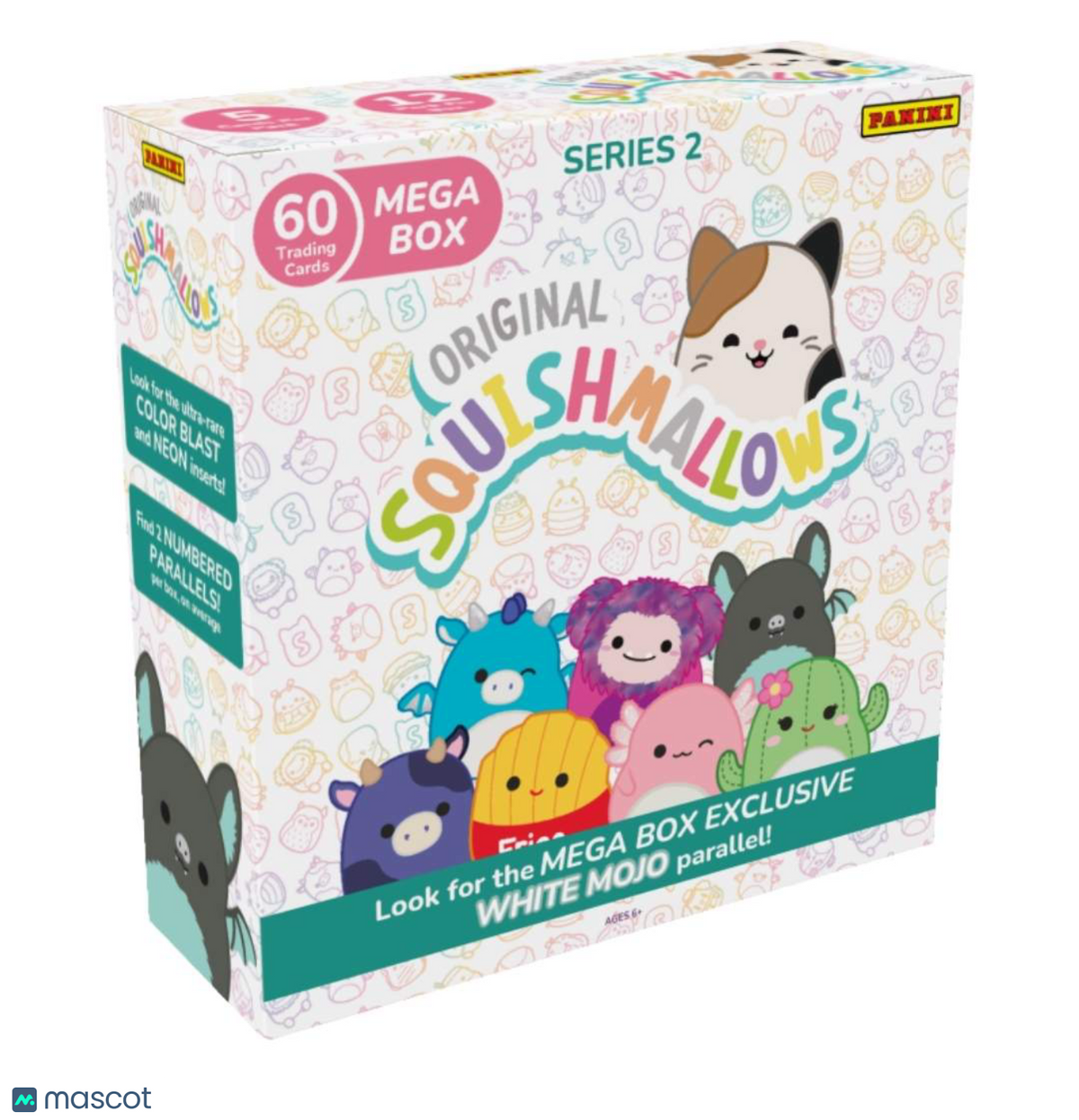 2025 Panini Squishmallows Series 2 Mega Box (White Mojo Parallels)