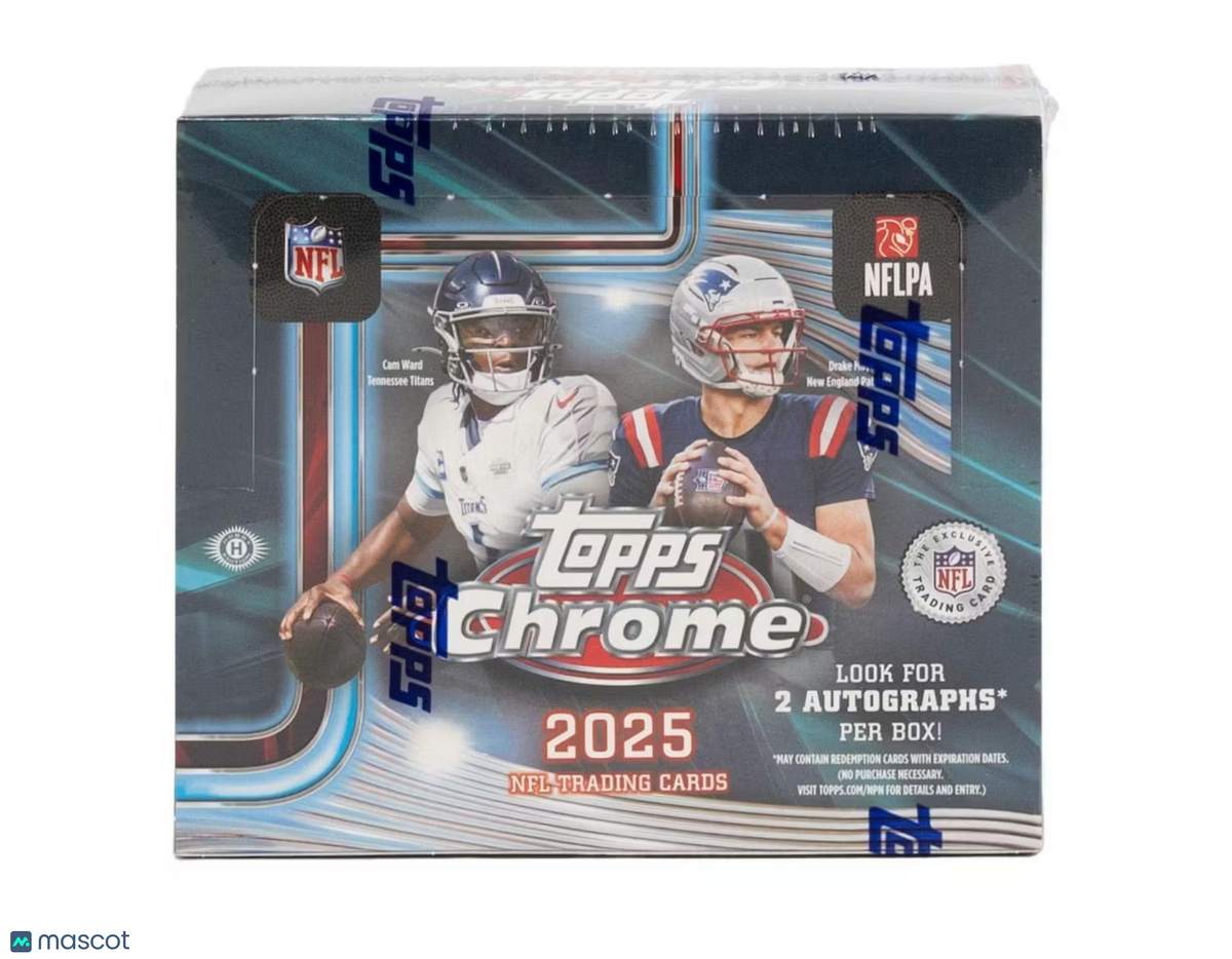 Topps 2025 Chrome Football Hobby Jumbo Box