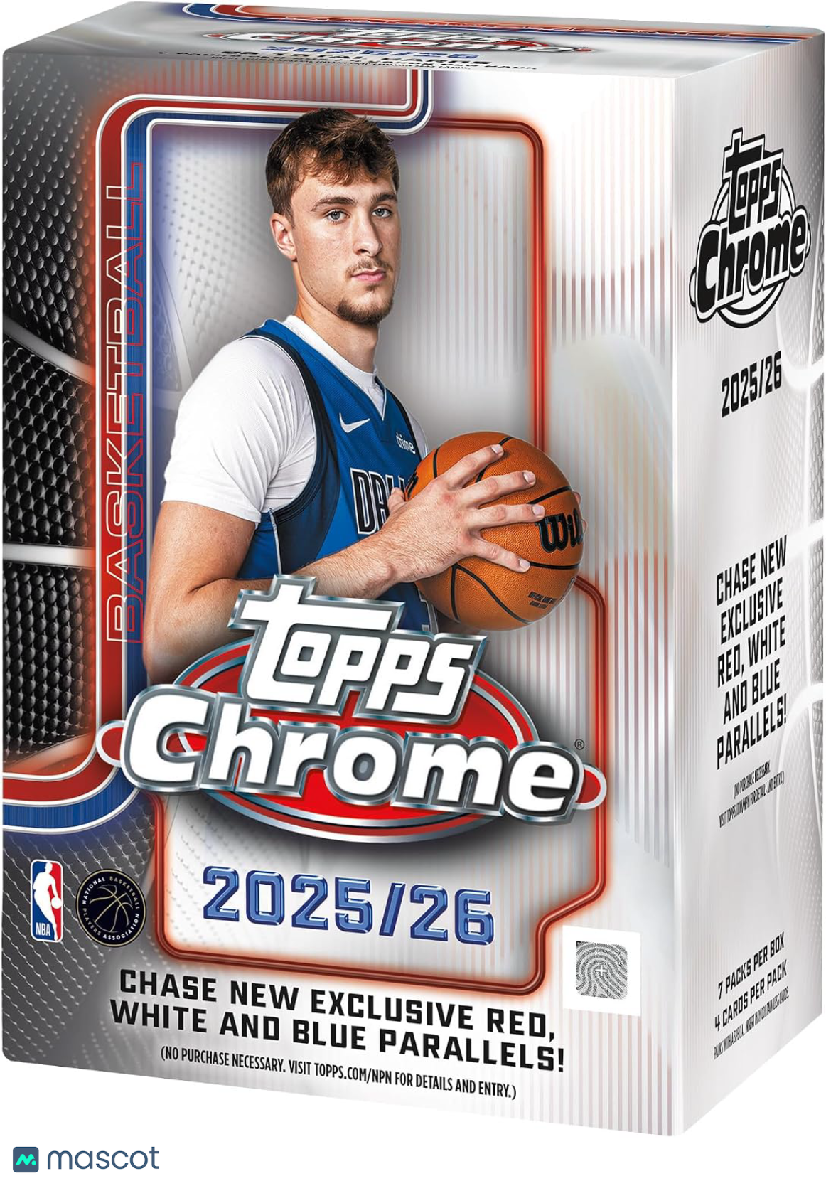 2025-26 Topps NBA Chrome Basketball Trading Card Value Box