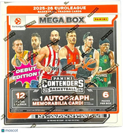 2025-26 Panini Contenders EuroLeague Basketball Hobby Mega Box