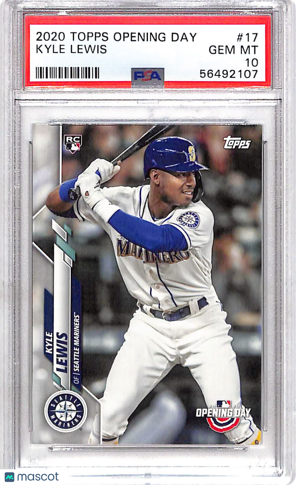 2020 Topps Opening Day Kyle Lewis #17 PSA 10