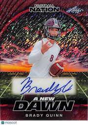 2025 Leaf Football Nation New Dawn Brady Quinn Auto /4 Rookie #NA-BQ1 Notre Dame