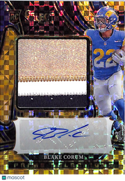 2024 Select Blake Corum Auto Gold Rookie /10 Patch Memorabilia #PSPS-BCM Rams