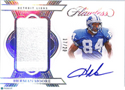 2025 Panini Flawless Football Herman Moore Auto Autograph /20 Patch PA-HME Lions