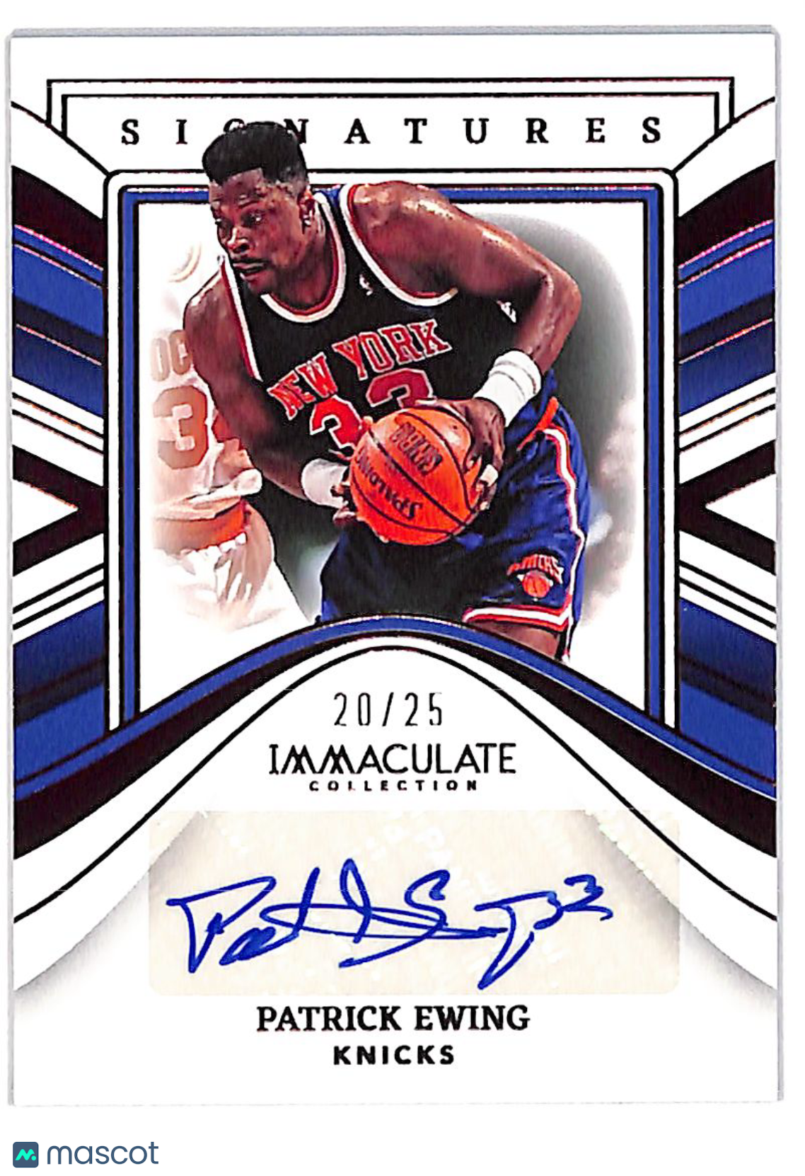 2023 Immaculate Collection Patrick Ewing /25 Auto Autograph Red #IMS-PEW Knicks