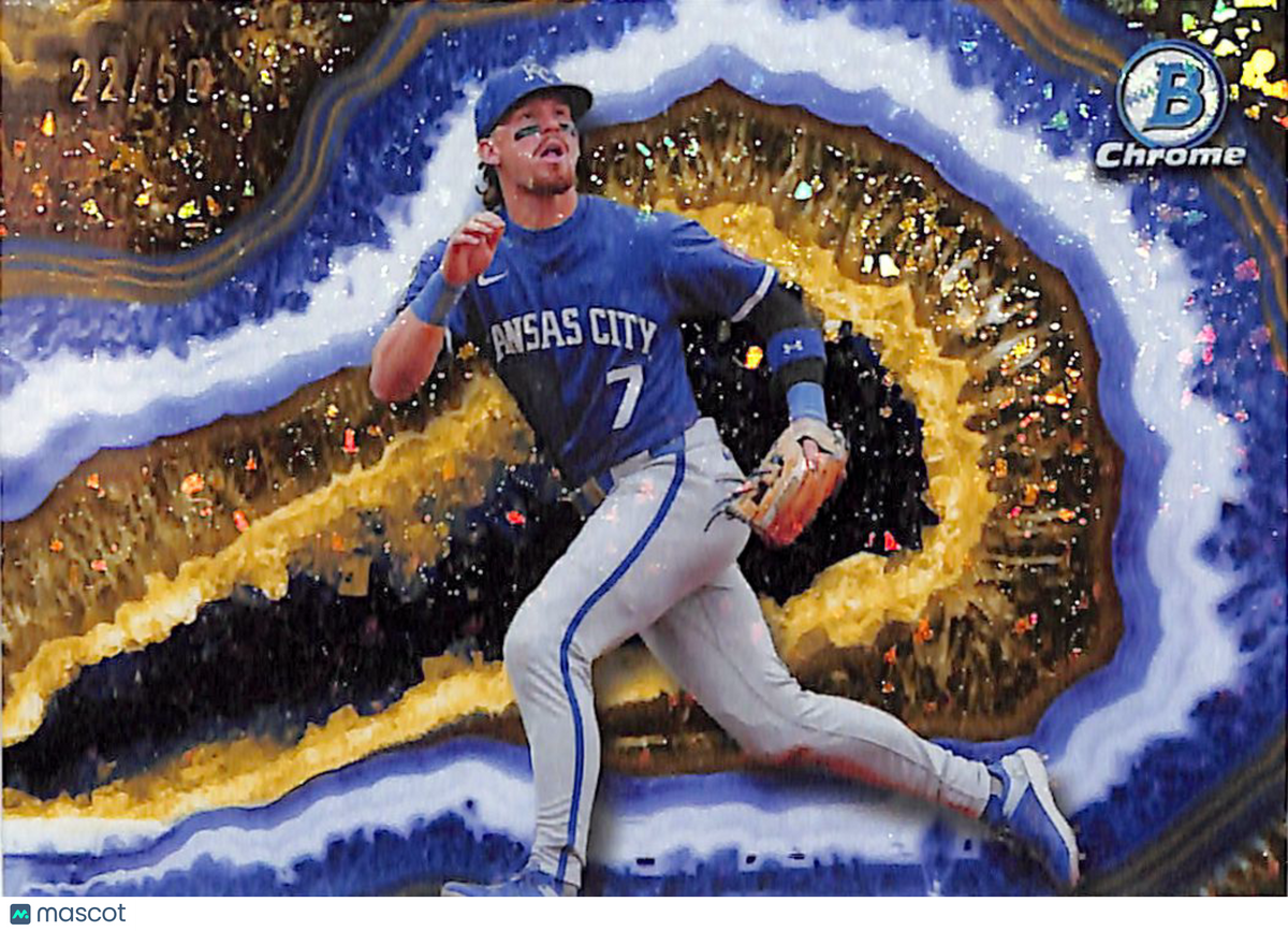 2026 Bowman Chrome Bobby Witt Jr. Crystalized Gold /50 #BWC-7 Kansas City Royals