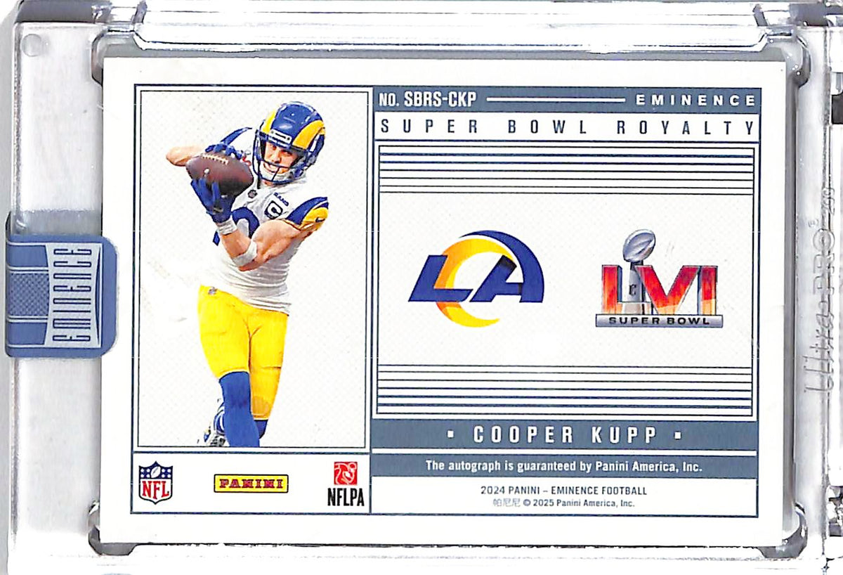 2024 Panini Eminence Super Bowl Royalty Cooper Kupp Auto Silver Bar /10 SBRS-CKP