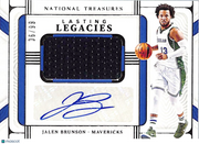 2021-22 National Treasures Lasting Legacies Jalen Brunson /99 Auto Patch #LL-JLB