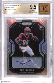 2021 Chronicles Prizm Black Tee Higgins Auto Rookie RC #PB-10 BGS 9.5 Bengals