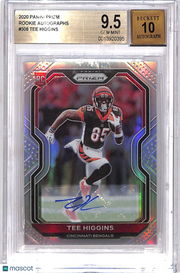 2020 Panini Prizm Tee Higgins Auto Autograph Rookie RC #308 BGS 9.5 Bengals