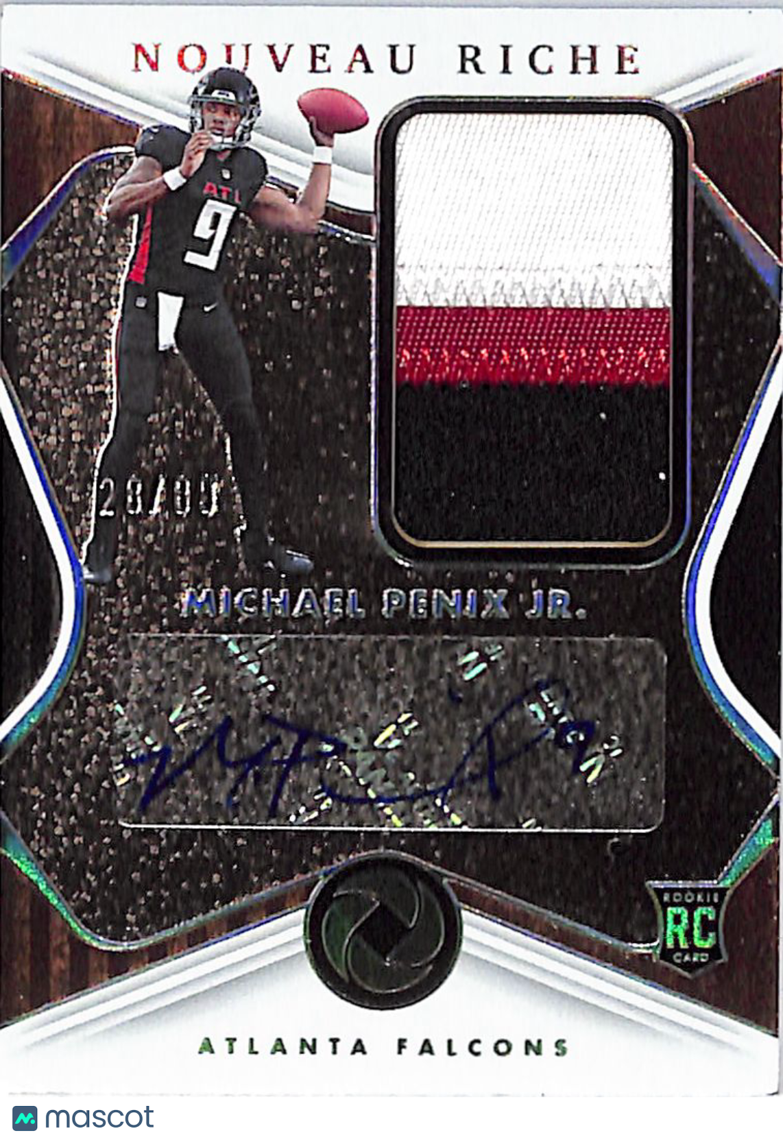 2024 Gold Standard Nouveau Riche Michael Penix Jr. /99 Rookie Patch Auto NRP-MPJ