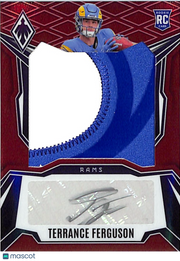 2025 Panini Phoenix Football Terrance Ferguson /99 Patch RC Auto #RPS-TFN Rams