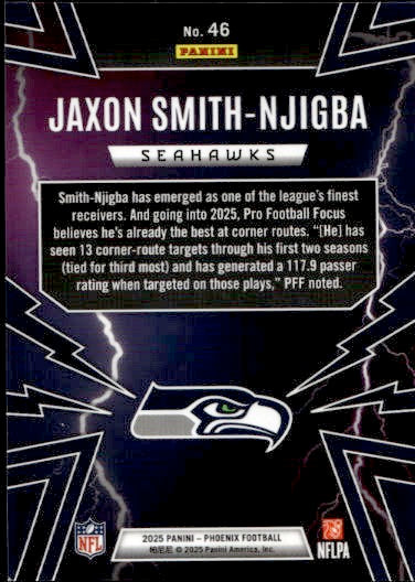 2025 Panini Phoenix Thunderbirds Jaxon Smith-Njigba #46 Seattle Seahawks
