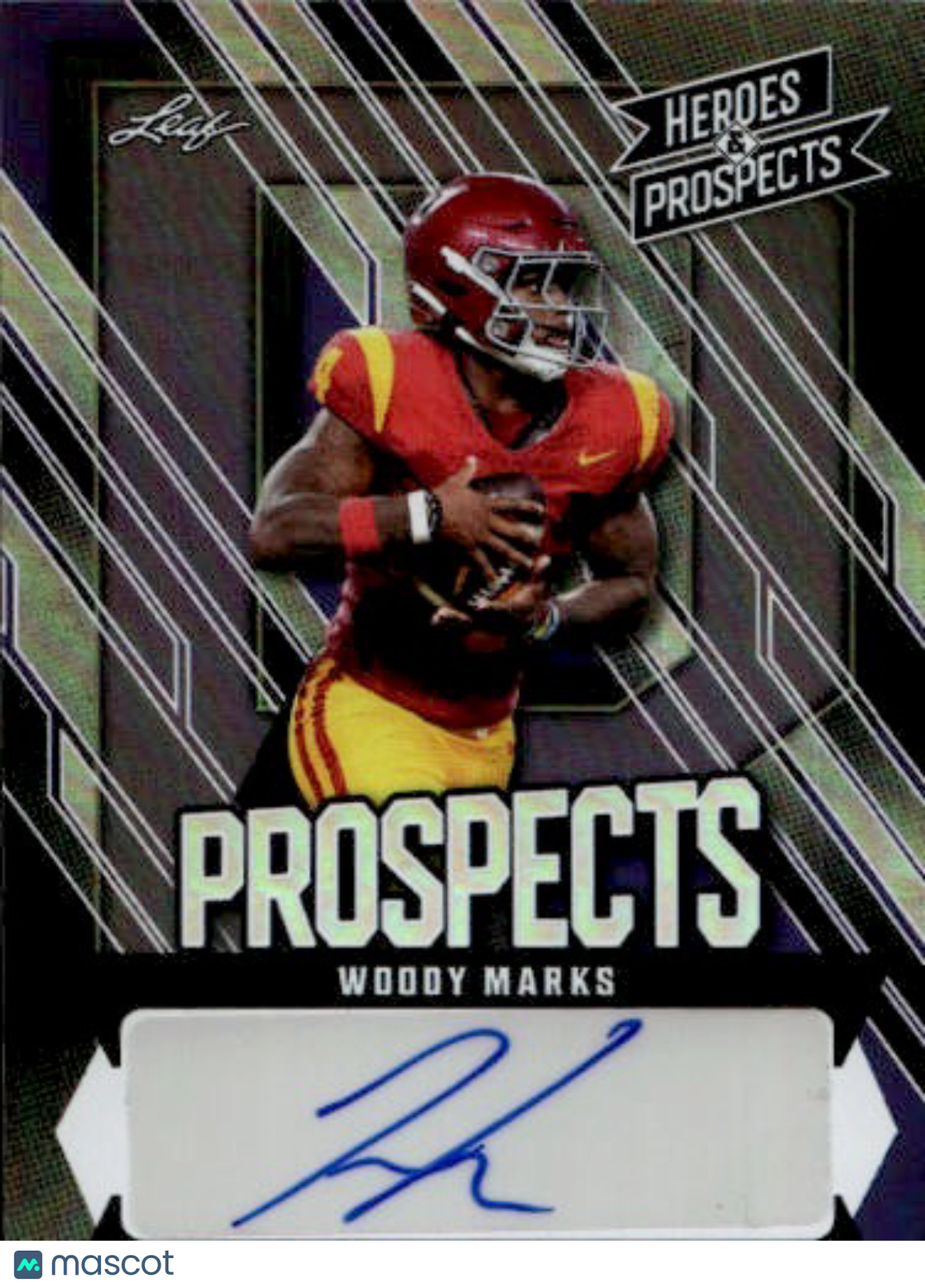 2024 Leaf Heroes & Prospects Woody Marks Autograph Rookie /25 #AP-WM1 USC