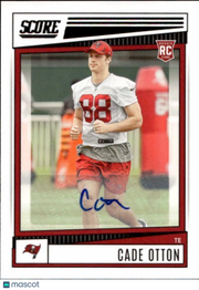 2022 Score Cade Otton Rookie Autograph RC #371 Tampa Bay Buccaneers