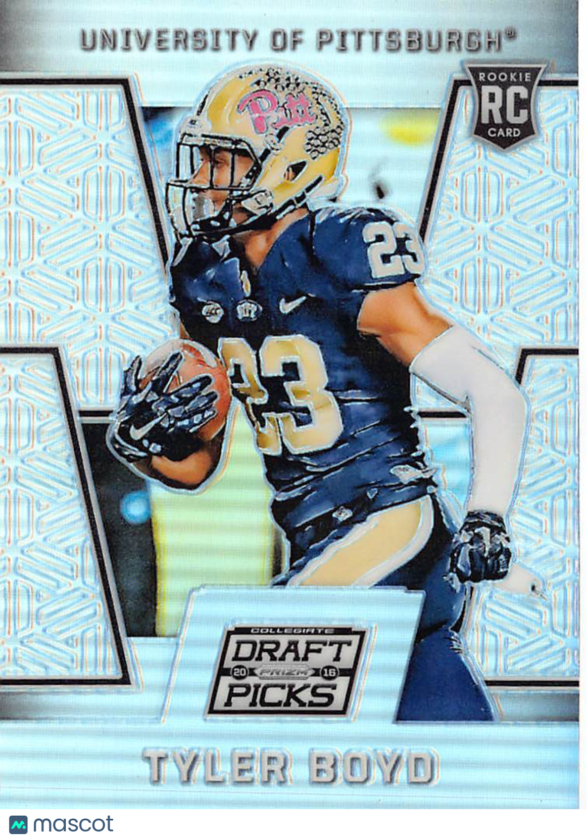2016 Panini Prizm Collegiate Draft Picks Tyler Boyd Silver Rookie RC #112 Pittsburgh Panthers