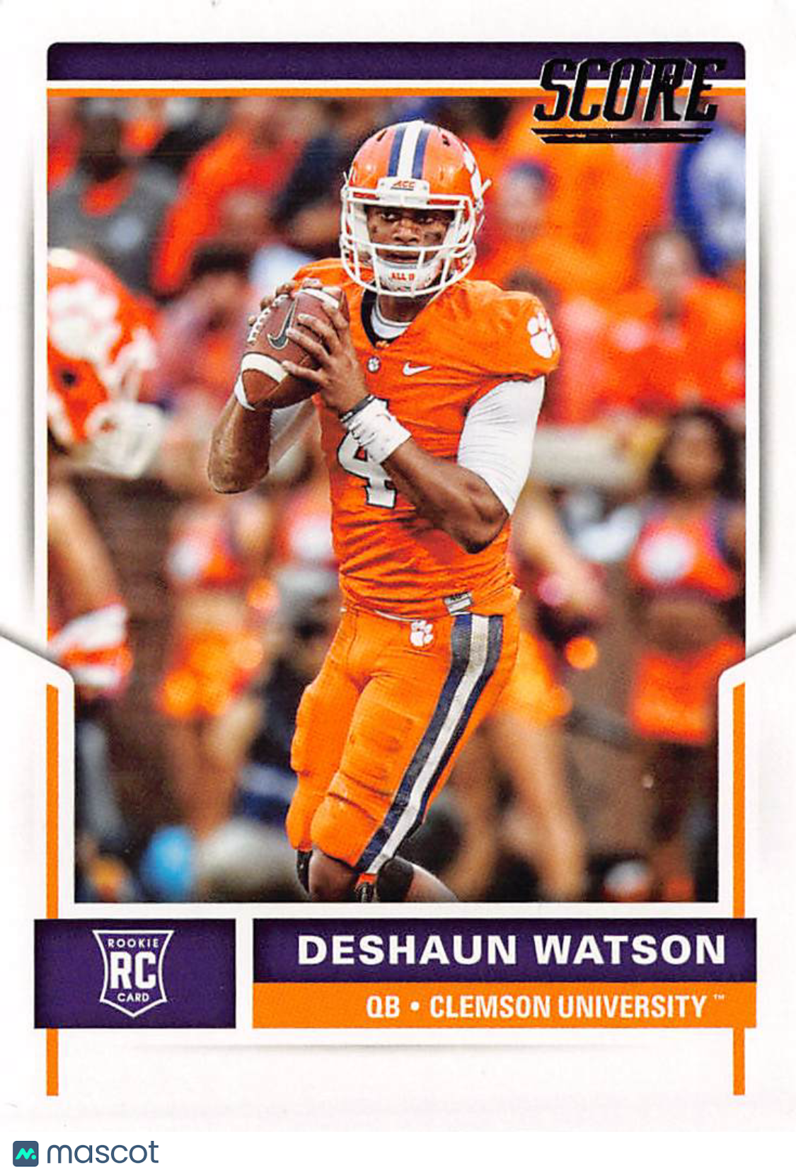 2017 Score Deshaun Watson Rookie RC #361 Clemson Tigers