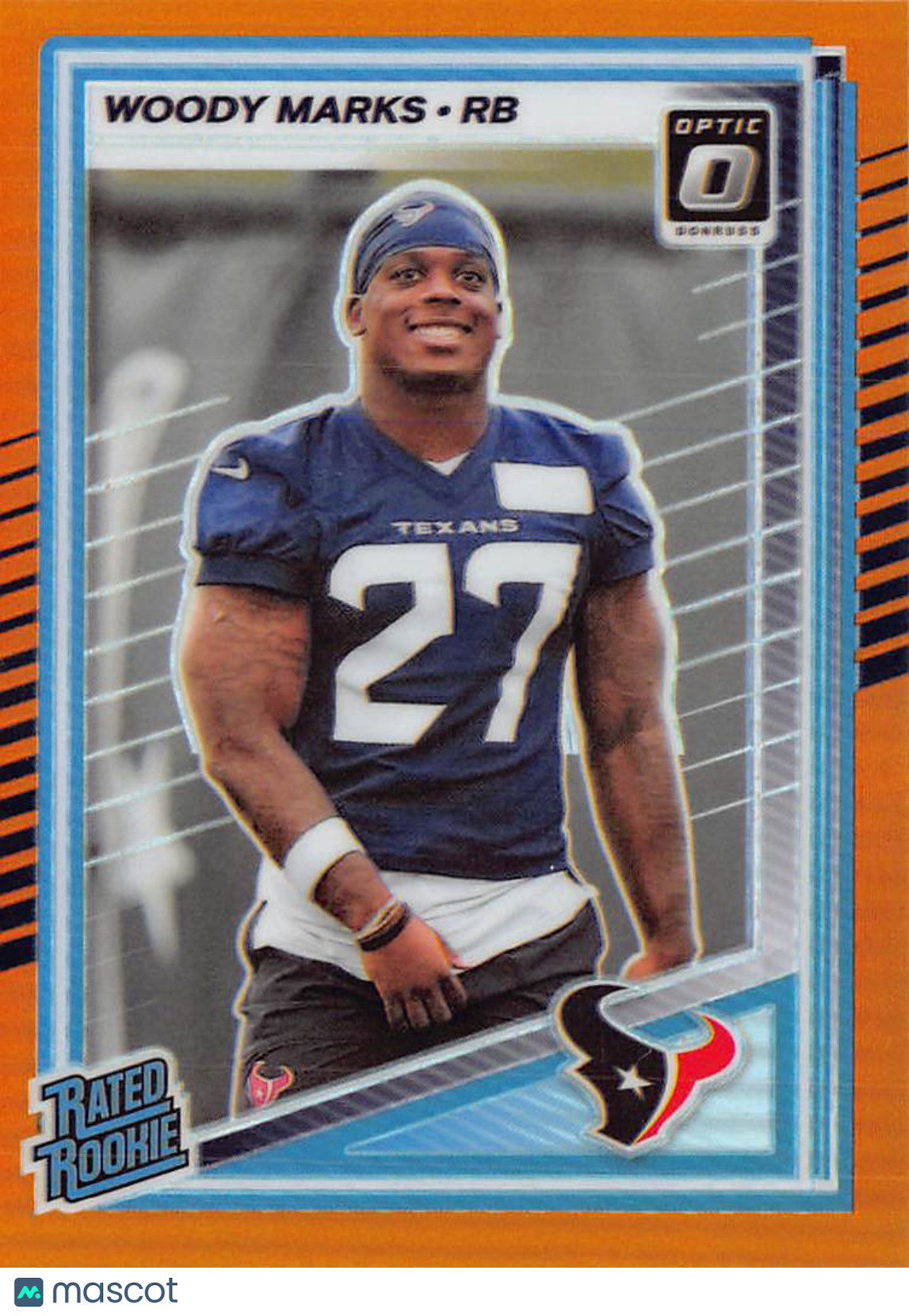 2025 Panini Donruss Optic Woody Marks Orange /299 Rookie #288 Houston Texans