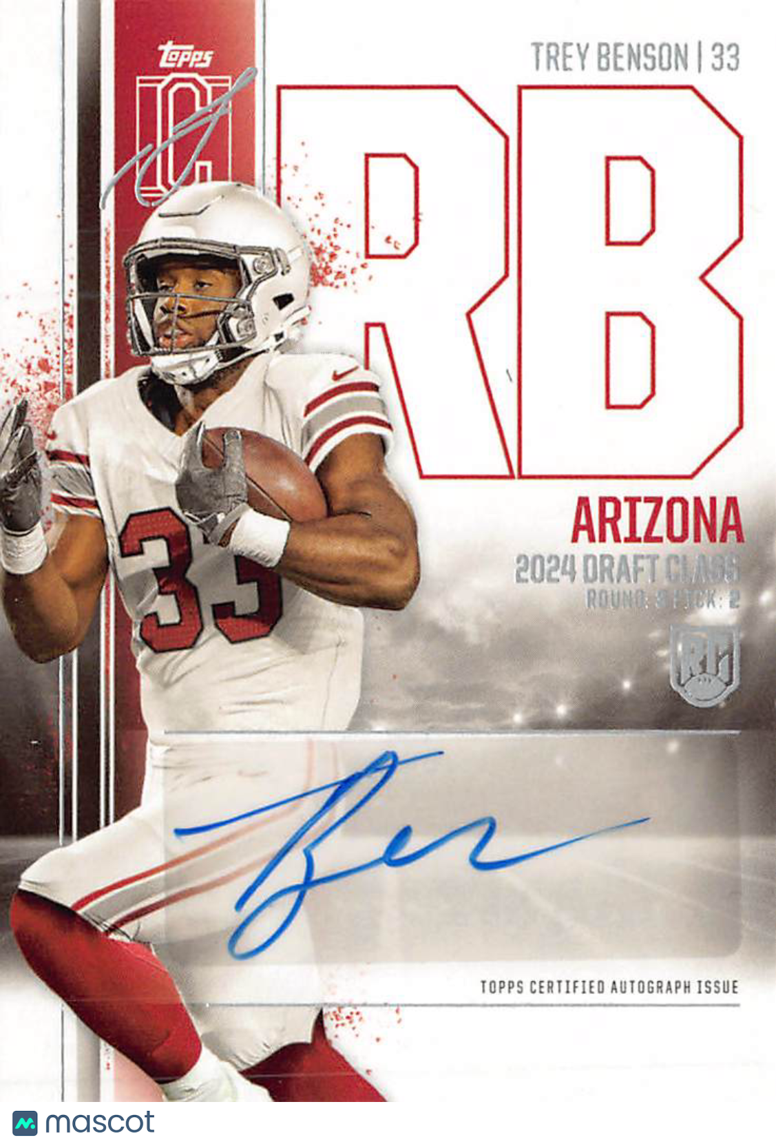 2024 Topps Signature Class Trey Benson Rookie Auto Variation #RCA-TB Cardinals