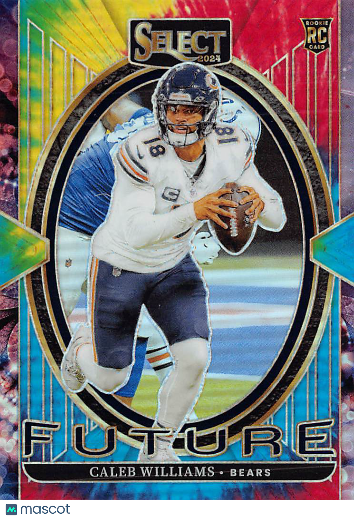 2025 Panini Select Caleb Williams Tie-Dye Prizm Future /25 Rookie RC #18 Bears