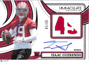 2024 Immaculate Collection Isaac Guerendo Rookie Patch Auto /18 #NRPA-IGO 49ers