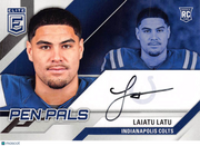 2024 Donruss Elite Pen Pals Laiatu Latu Autograph Rookie RC #PAL-LLA Colts