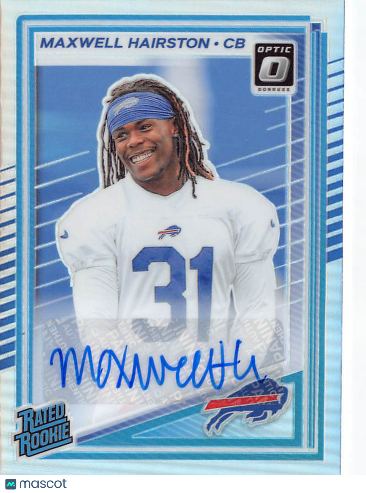 2025 Panini Donruss Optic Maxwell Hairston Autograph Holo /199 Rookie #286 Bills