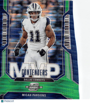 2024 Panini Contenders Optic Micah Parsons Green Pulsar MVP /30 #MVP-16 Cowboys