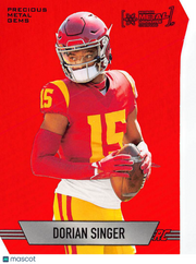 2024 SkyBox Metal Universe Dorian Singer Red Precious Gems /100 Rookie FF-30 USC