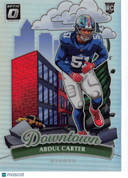 2025 Panini Donruss Optic Downtown Abdul Carter Rookie RC #20 New York Giants