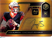 2020 Panini Elements Joe Burrow Gold Autograph Rookie /79 RC #119 Bengals