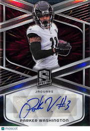 2024 Panini Spectra Prizm Parker Washington Rookie Autograph /60 SIG-PWN Jaguars