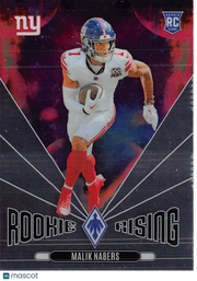 2025 Panini Phoenix Football Rookie Rising Malik Nabers RC #RR-MNS New York Giants
