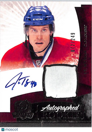 2010-11 Upper Deck The Cup J.T. Wyman /249 Rookie Patch Auto #109 Canadiens