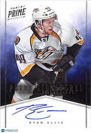 2012 Panini Prime Signatures Ryan Ellis /99 Auto Autograph #52 Predators