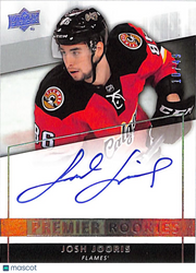 2014-15 Upper Deck Premier Josh Jooris Rookie Patch Autograph /49 #66 Flames