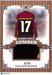 2022 Leaf Lumber Game Used Lumber Ilya Kovalchuk /35 Game-Used GUL-IK1 Thrashers