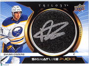 2023-24 Upper Deck Trilogy Signature Pucks Dylan Cozens Autograph #SP-DC Sabres