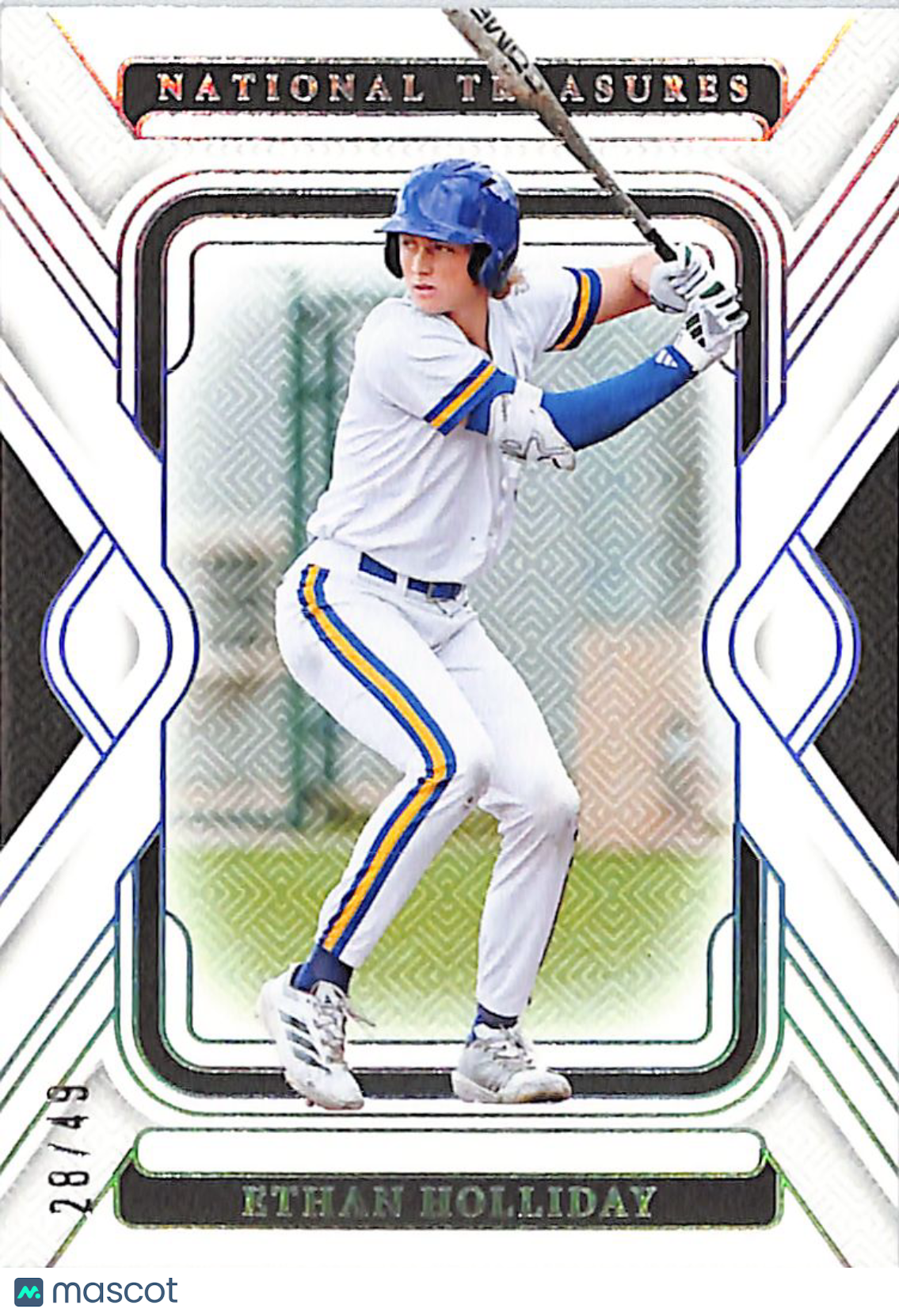 2025 Panini National Treasures Baseball Ethan Holliday /49 Rookie #32 Rockies