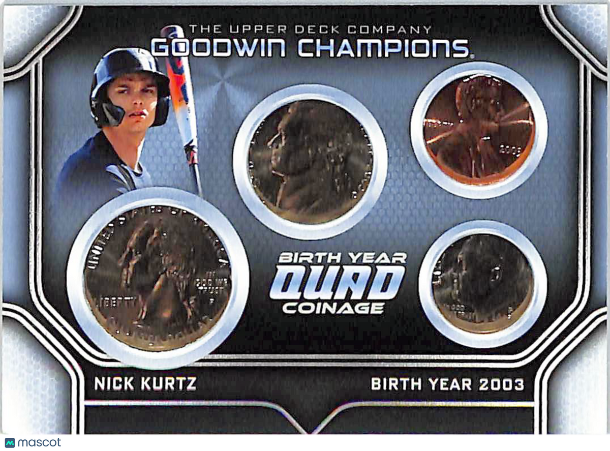 2024 Goodwin Champions Nick Kurtz /50 Rookie Relic Birth Year Coinage #BYQR-40