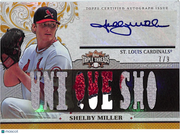 2014 Topps Triple Threads Shelby Miller /9 Autograph Patch #TTAR-SM1 Cardinals