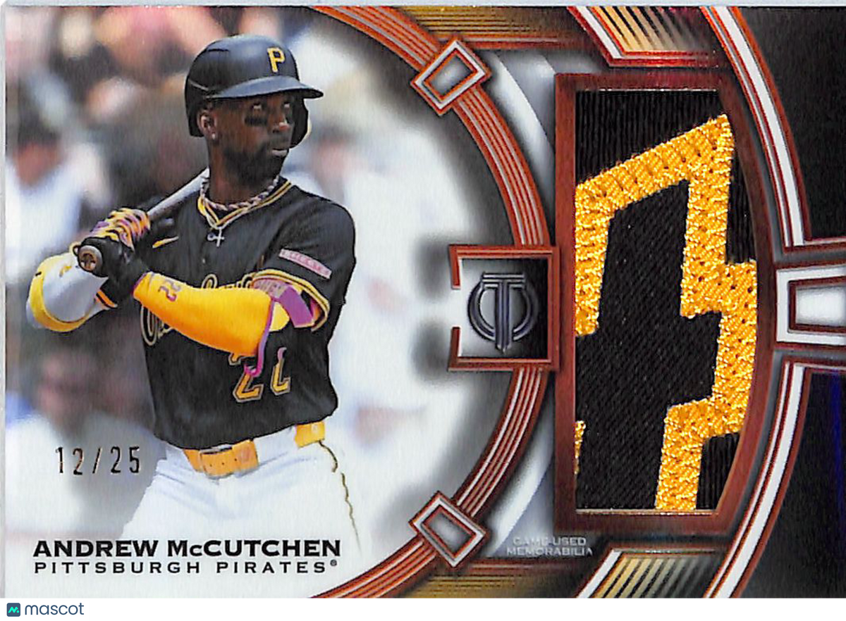 2026 Topps Tribute Andrew McCutchen Orange Jumbo Patch /25 #TJR-AM Pirates