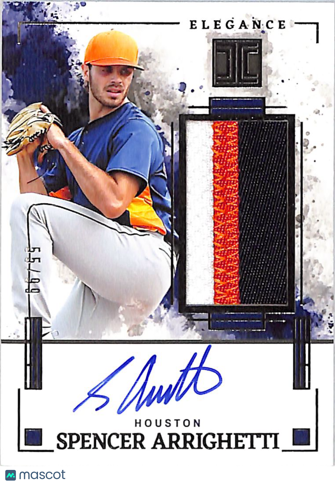2025 Panini Impeccable Elegance Spencer Arrighetti /99 Auto Patch Rookie #EJA-SA
