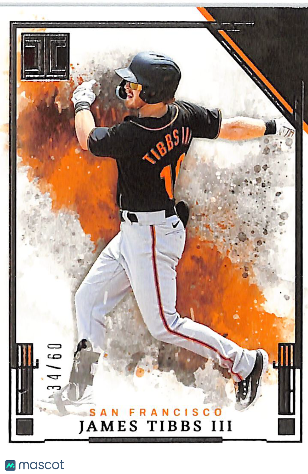 2025 Panini Impeccable Baseball James Tibbs III /60 Rookie #32 Giants